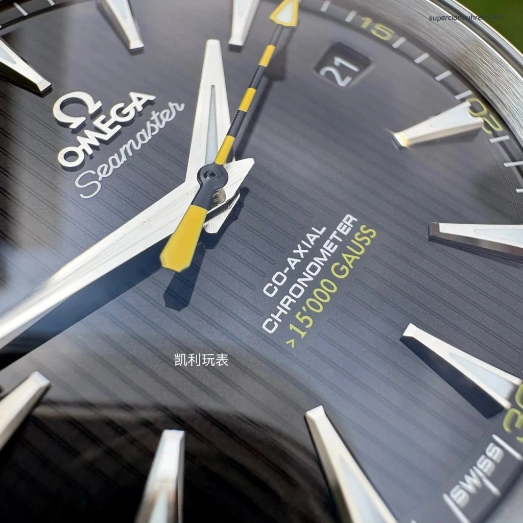 Premium Replica Uhr Omega Seamaster Aqua Terra 231.10.42.21.01.002 Edelstahl Schwarz-Gelb 41,5 mm