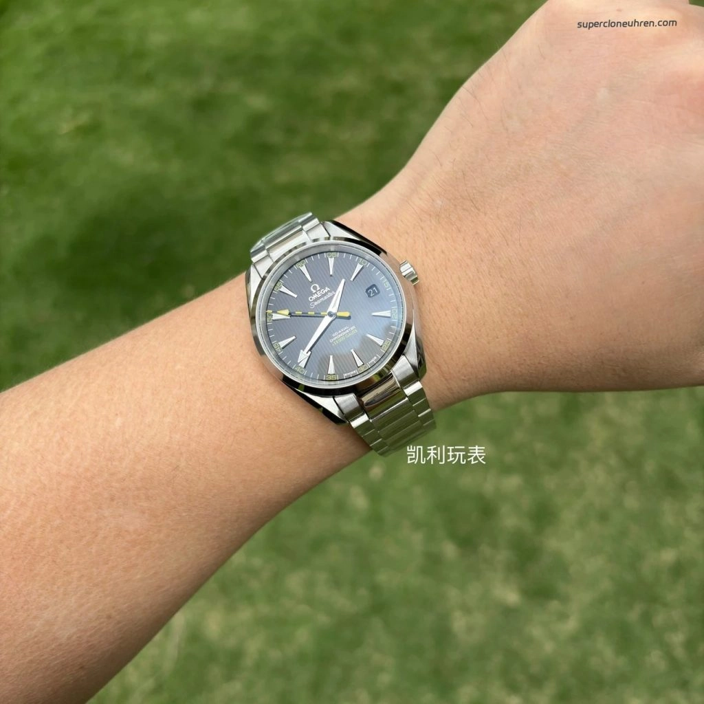 Premium Replica Uhr Omega Seamaster Aqua Terra 231.10.42.21.01.002 Edelstahl Schwarz-Gelb 41,5 mm