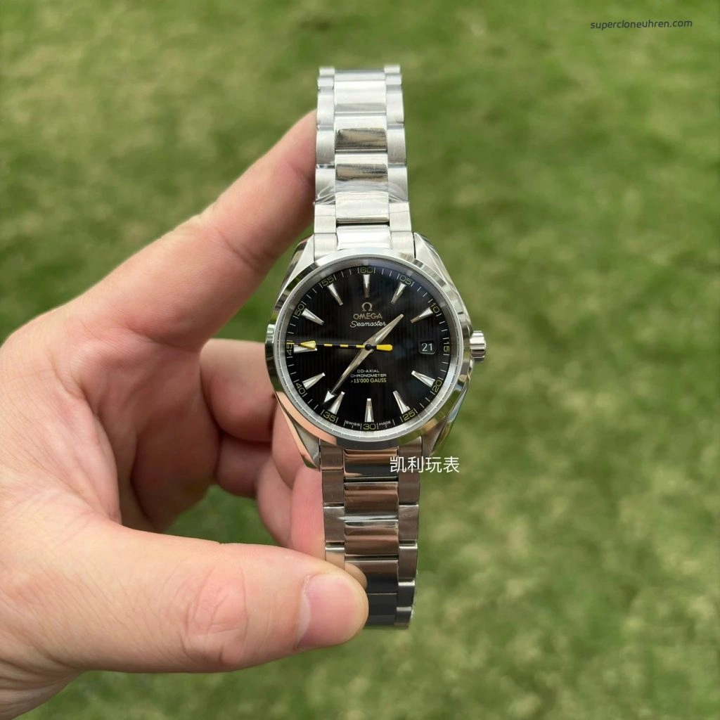 Premium Replica Uhr Omega Seamaster Aqua Terra 231.10.42.21.01.002 Edelstahl Schwarz-Gelb 41,5 mm