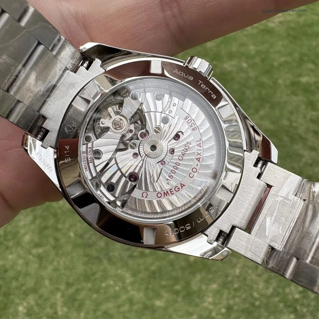 Premium Replica Uhr Omega Seamaster Aqua Terra 231.10.42.21.01.002 Edelstahl Schwarz-Gelb 41,5 mm