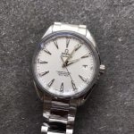 Premium Replica Uhr Omega Seamaster 231.10.42.21.02.001 mit weißem Zifferblatt und Edelstahlband 41,5mm