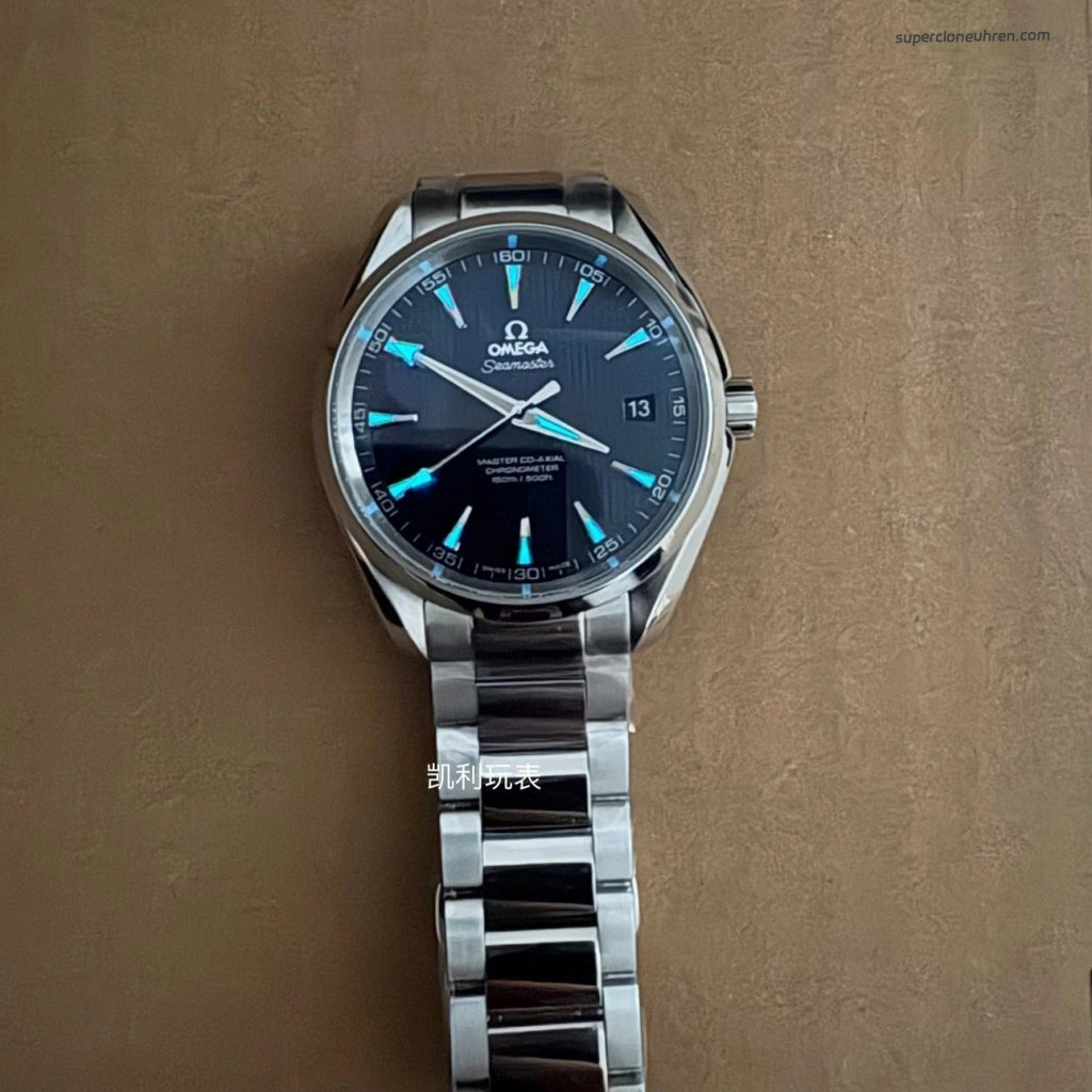 Premium Replica Uhr Omega Seamaster Aqua Terra 231.10.42.21.03.003 blaues Zifferblatt Edelstahlband 41,5 mm