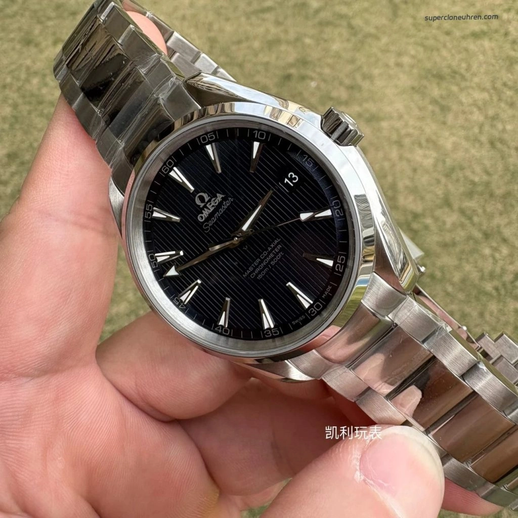 Premium Replica Uhr Omega Seamaster Aqua Terra 231.10.42.21.03.003 blaues Zifferblatt Edelstahlband 41,5 mm