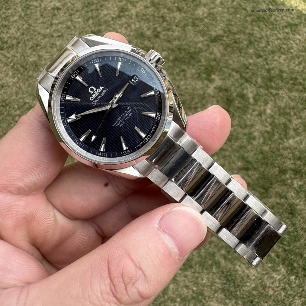 Premium Replica Uhr Omega Seamaster Aqua Terra 231.10.42.21.03.003 blaues Zifferblatt Edelstahlband 41,5 mm