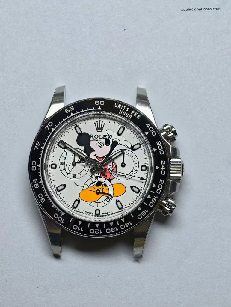 Premium Replica Uhr Rolex Daytona 126500 mit Mickey-Mouse-Zifferblatt 40mm