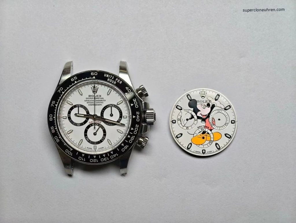 Premium Replica Uhr Rolex Daytona 126500 mit Mickey-Mouse-Zifferblatt 40mm