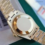 Premium Replica Uhr Rolex Lady-Datejust 178278 Schwarz-Gold mit Diamantindizes 31mm