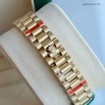 Premium Replica Uhr Rolex Lady-Datejust 178278 Schwarz-Gold mit Diamantindizes 31mm