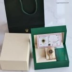 Premium Replica Uhr Rolex Lady-Datejust 178278 Schwarz-Gold mit Diamantindizes 31mm