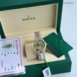 Premium Replica Uhr Rolex Datejust m278273-0030 Oystersteel-Gelbgold mit Diamantindizes 31 mm