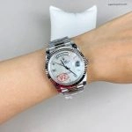 Super Clone Rolex Day-Date 228239-0078 Perlmutt-Zifferblatt mit Diamantbesatz 40mm