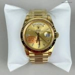 Super Clone Rolex Day-Date 228238-0005 Champagnerfarbenes Zifferblatt 40mm