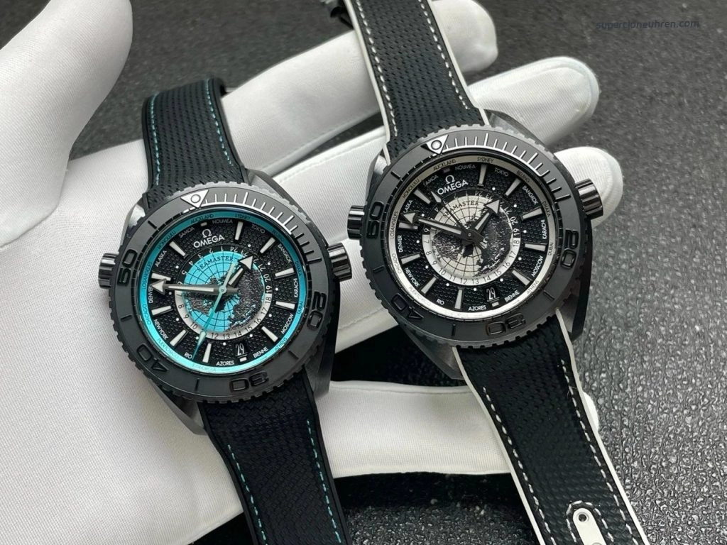 Premium Replica Uhr Omega Seamaster Planet Ocean 215.92.46.22.01.006 Schwarze Keramik 45,5 mm