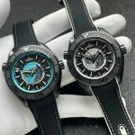 Premium Replica Uhr Omega Seamaster Planet Ocean 215.92.46.22.01.006 Schwarze Keramik 45,5 mm