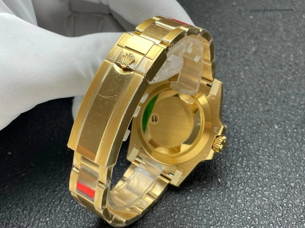 Super Clone Rolex Submariner 116618LB-0003 blaues Zifferblatt Gelbgold 40mm