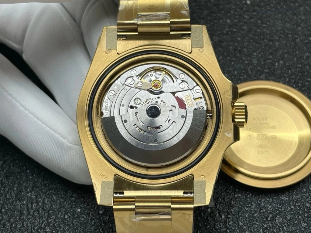 Super Clone Rolex Submariner 116618LB-0003 blaues Zifferblatt Gelbgold 40mm