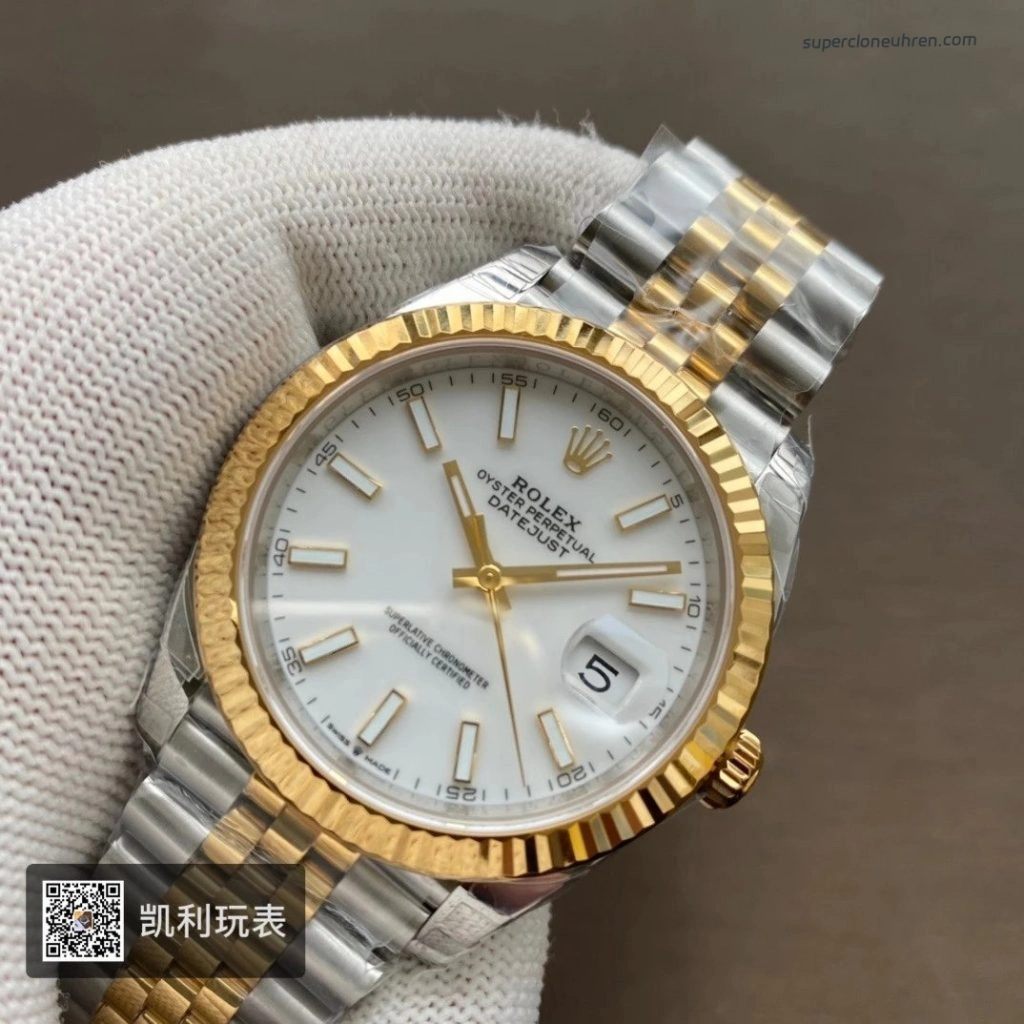 Premium Replica Uhr Rolex Datejust m126333-0016 Bicolor Oystersteel 41mm