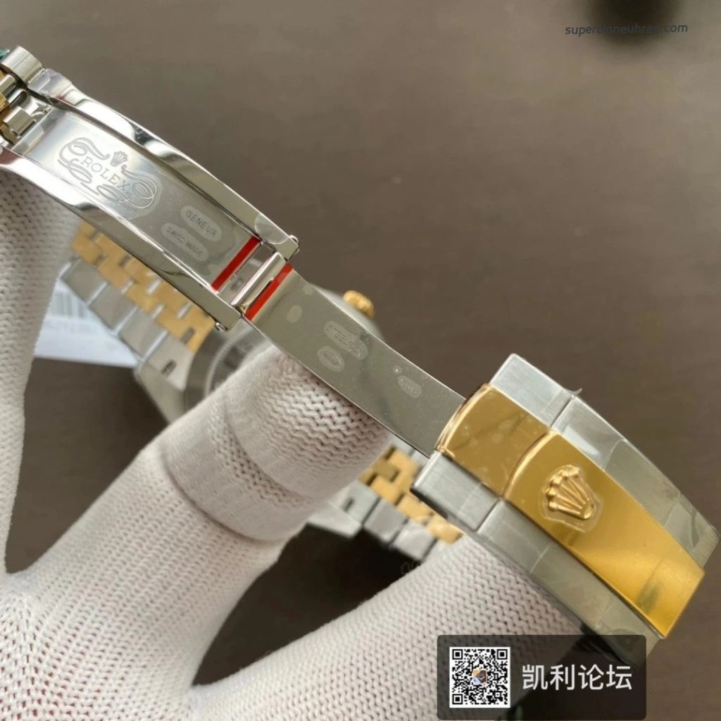 Premium Replica Uhr Rolex Datejust m126333-0014 Bicolor mit geriffelter Lünette 41mm
