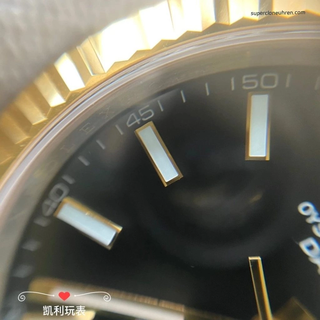 Premium Replica Uhr Rolex Datejust m126333-0014 Bicolor mit geriffelter Lünette 41mm