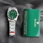 Super Clone Rolex Oyster Perpetual m126000-0005 mit grünem Zifferblatt aus Edelstahl 36 mm
