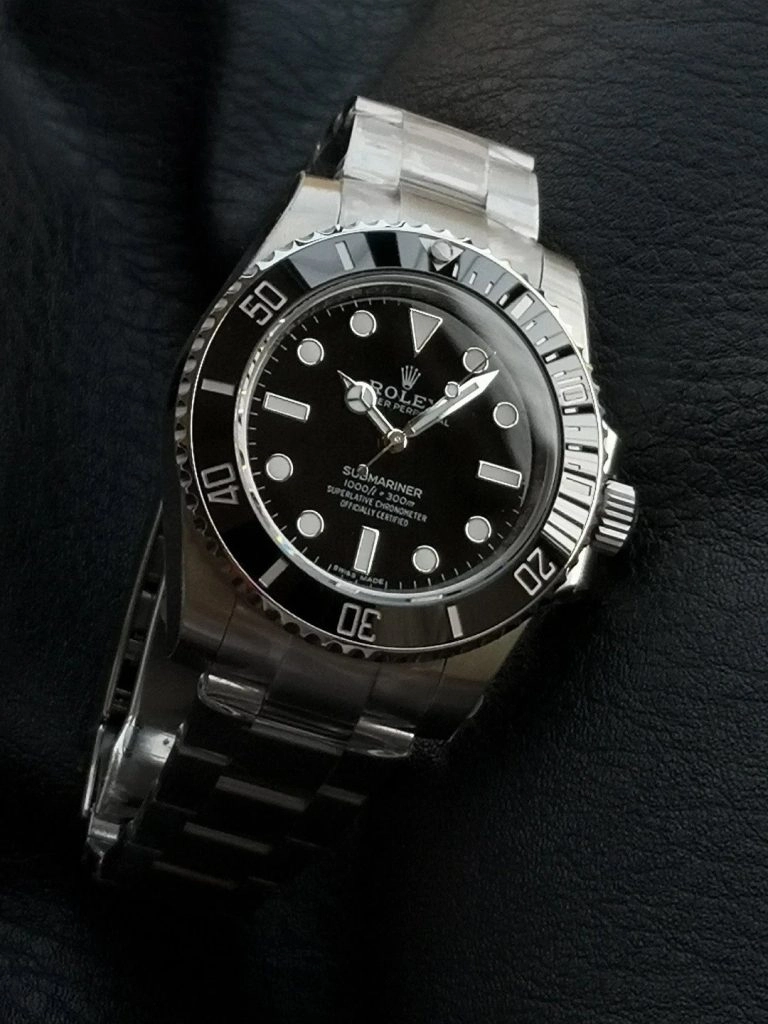 Super Clone Rolex Submariner 114060 Edelstahl Schwarz 40mm