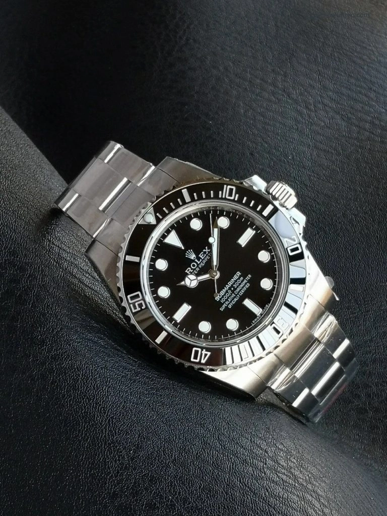Super Clone Rolex Submariner 114060 Edelstahl Schwarz 40mm