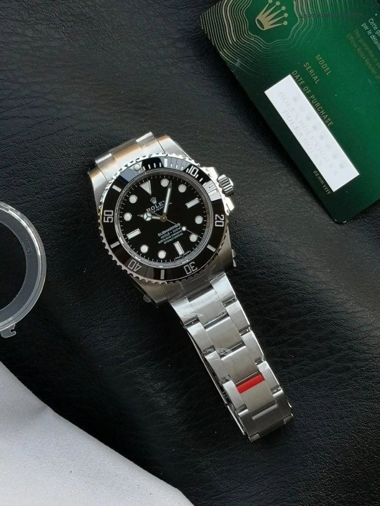 Super Clone Rolex Submariner 114060 Edelstahl Schwarz 40mm