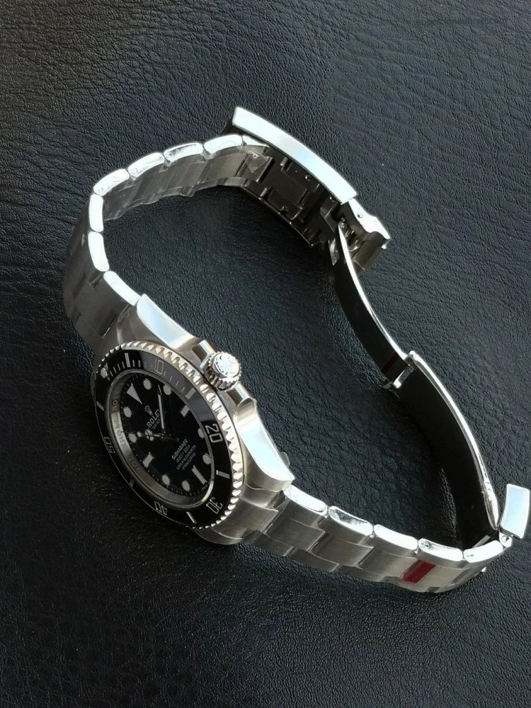 Super Clone Rolex Submariner 114060 Edelstahl Schwarz 40mm