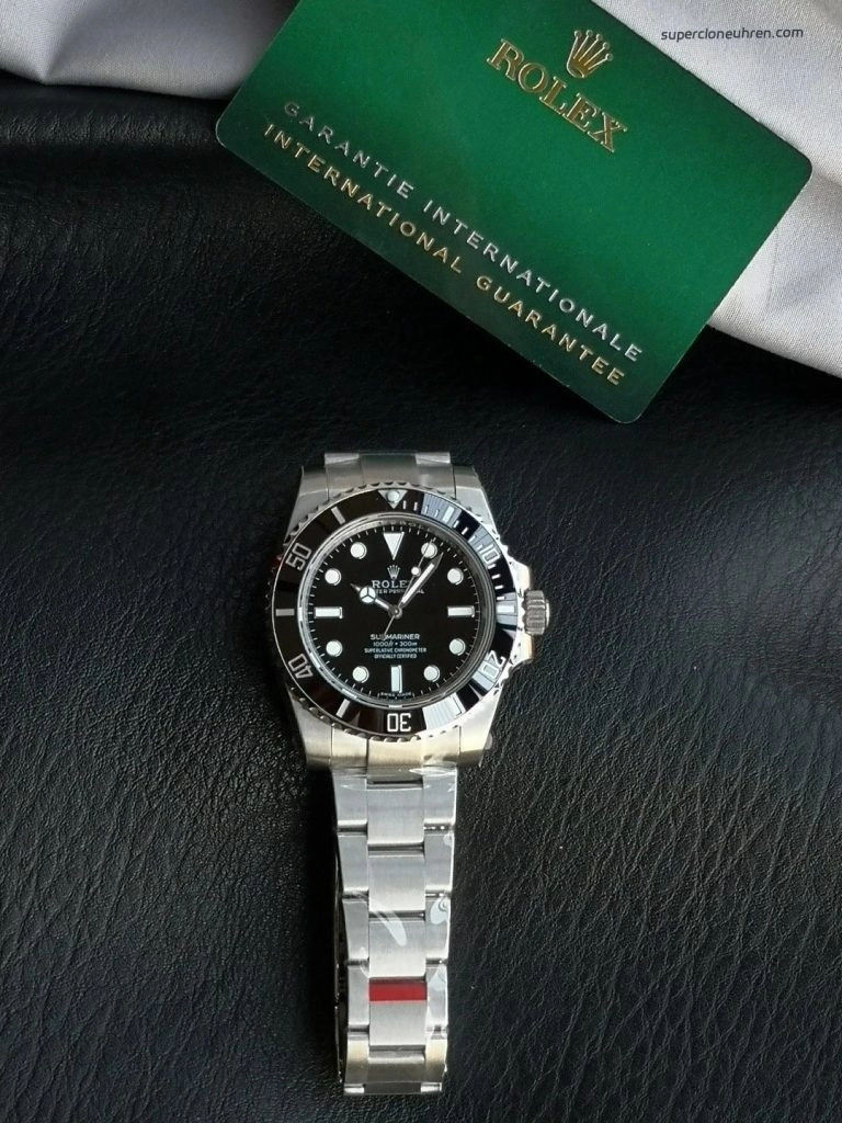 Super Clone Rolex Submariner 114060 Edelstahl Schwarz 40mm