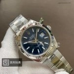 Super Clone Rolex Datejust m126334-0001 mit geriffelter Lünette und Oysterband 41mm