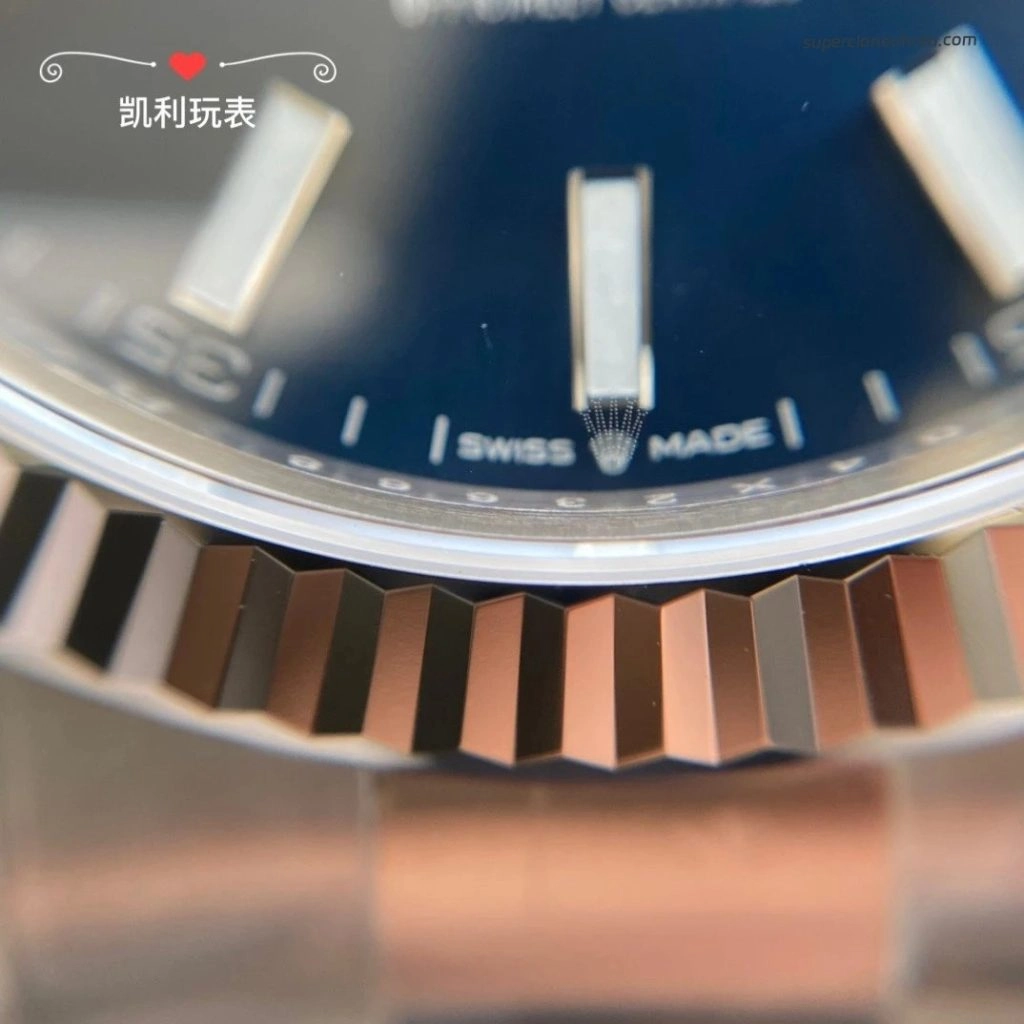 Super Clone Rolex Datejust m126334-0001 mit geriffelter Lünette und Oysterband 41mm