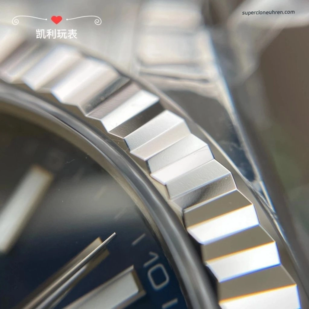 Super Clone Rolex Datejust m126334-0001 mit geriffelter Lünette und Oysterband 41mm