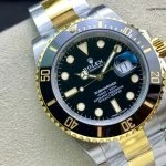 1:1 Super Clone Uhr Rolex Submariner 116613LN-0001 Schwarz Zwiebelgold 40mm