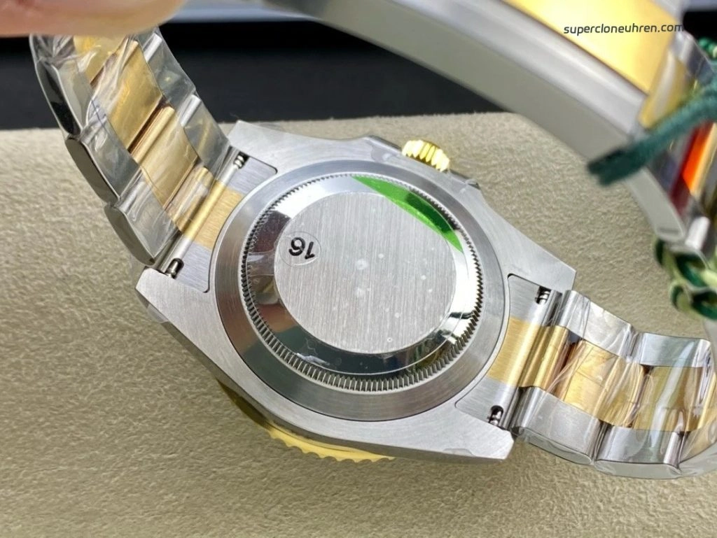 1:1 Super Clone Uhr Rolex Submariner 116613LN-0001 Schwarz Zwiebelgold 40mm