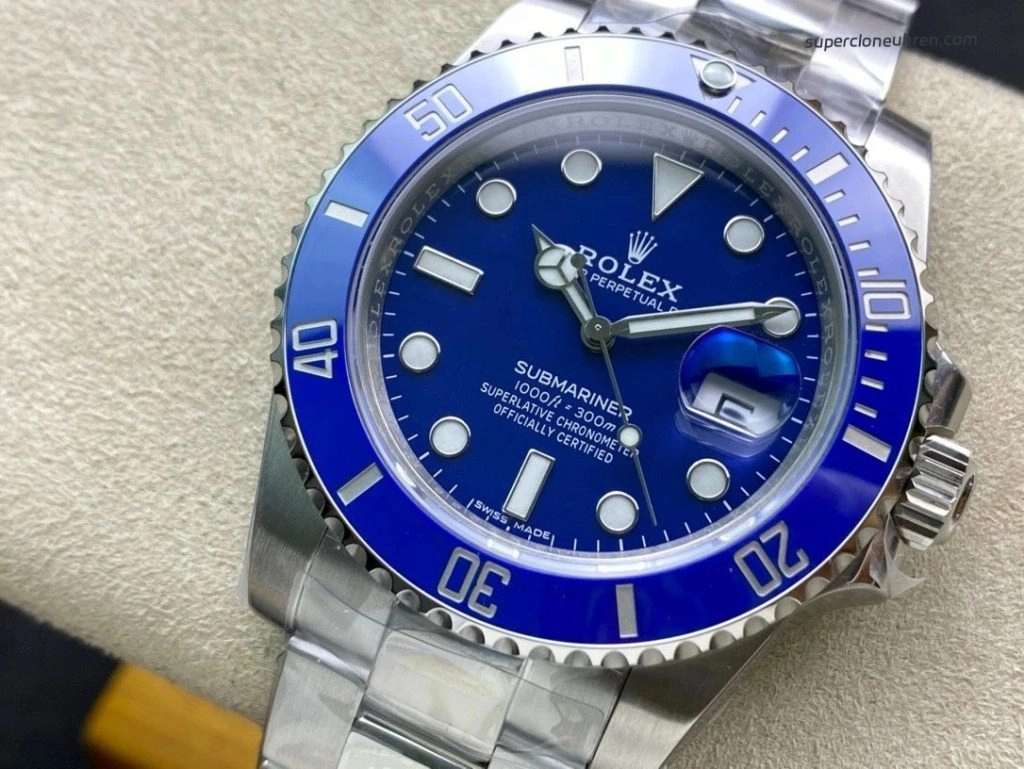 Super Clone Rolex Submariner 116619LB-97209 mit blauem Keramikring 40mm