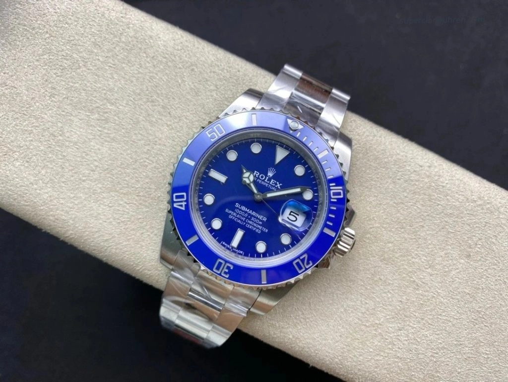 Super Clone Rolex Submariner 116619LB-97209 mit blauem Keramikring 40mm