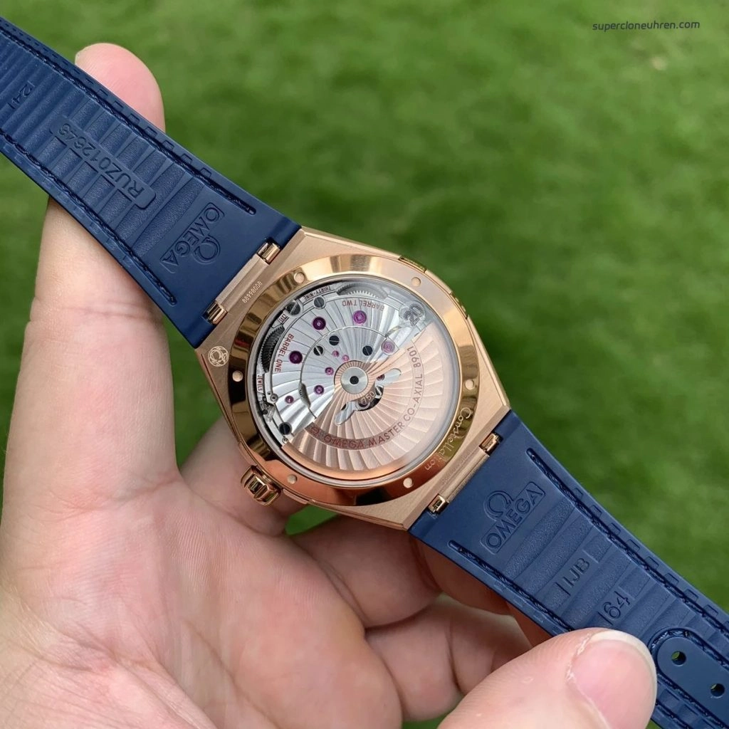 Premium Replica Uhr Omega Constellation 131.63.41.21.03.001 Roségold Keramiklünette 41mm