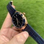 Premium Replica Uhr Omega Constellation 131.63.41.21.03.001 Roségold Keramiklünette 41mm