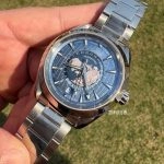 Super Clone Omega Seamaster Aqua Terra Worldtimer 220.10.43.22.03.002 Eisblaues Zifferblatt 43mm