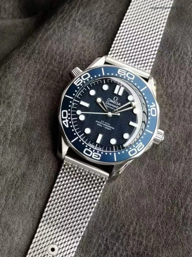 Premium Replica Uhr Omega Seamaster 210.30.42.20.03.002 blaues Zifferblatt Edelstahl 42mm