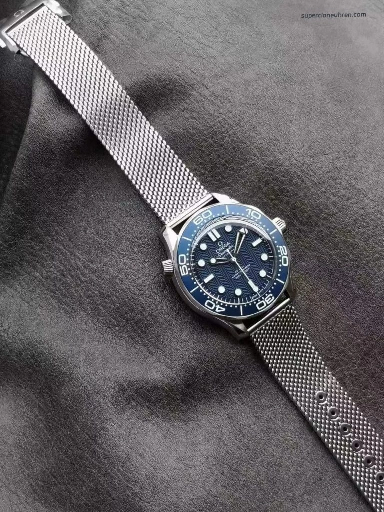 Premium Replica Uhr Omega Seamaster 210.30.42.20.03.002 blaues Zifferblatt Edelstahl 42mm