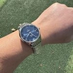 Premium Replica Uhr Omega De Ville 431.10.41.21.03.001 blaues Zifferblatt Edelstahl 41 mm
