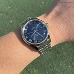 Premium Replica Uhr Omega De Ville 431.10.41.21.03.001 blaues Zifferblatt Edelstahl 41 mm