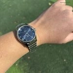 Premium Replica Uhr Omega De Ville 431.10.41.21.03.001 blaues Zifferblatt Edelstahl 41 mm