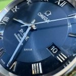 Premium Replica Uhr Omega De Ville 431.10.41.21.03.001 blaues Zifferblatt Edelstahl 41 mm