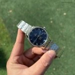 Premium Replica Uhr Omega De Ville 431.10.41.21.03.001 blaues Zifferblatt Edelstahl 41 mm