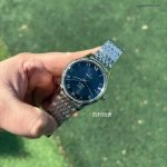 Premium Replica Uhr Omega De Ville 431.10.41.21.03.001 blaues Zifferblatt Edelstahl 41 mm