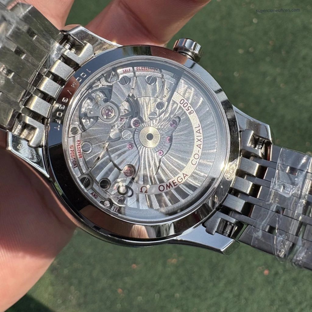 Premium Replica Uhr Omega De Ville 431.10.41.21.03.001 blaues Zifferblatt Edelstahl 41 mm