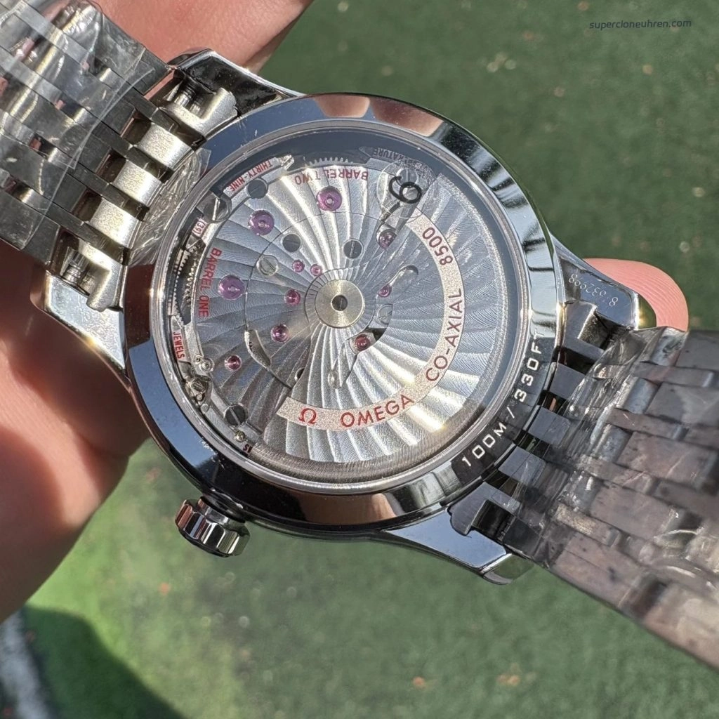 Premium Replica Uhr Omega De Ville 431.10.41.21.03.001 blaues Zifferblatt Edelstahl 41 mm