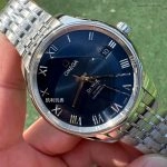 Premium Replica Uhr Omega De Ville 431.10.41.21.03.001 blaues Zifferblatt Edelstahl 41 mm